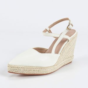Women's espadrille buckle strap wedge heel sandals