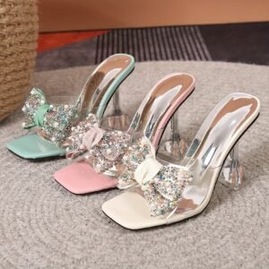 Women's block heel high heel sandals