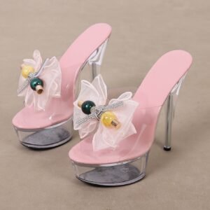 Women's stiletto heel high heel sandals