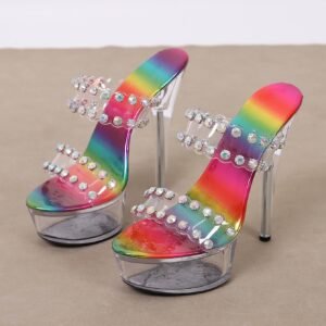 Women's stiletto heel high heel sandals