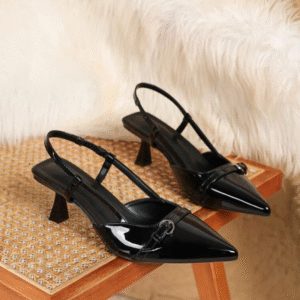Women’s Pointed Toe Buckle Strap Heels
