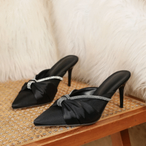 Women's stiletto heel high heel slippers