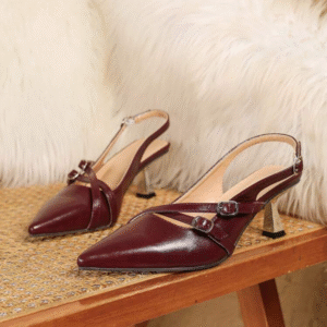 Women’s Pointed Toe Buckle Strap Heels