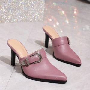 Women's stiletto heel high heel slippers