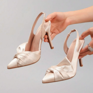 Women’s Pointed Toe elastic Strap Heels