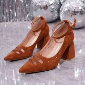 Women's block heel high heel sandals