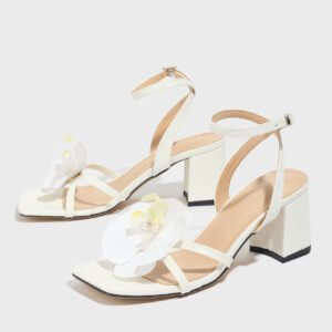 Women's block heel high heel sandals