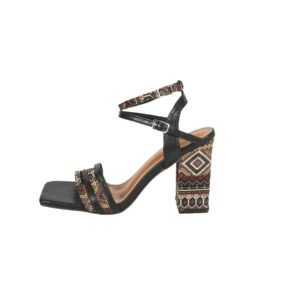 Women's block heel high heel sandals
