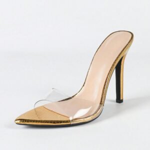 Women's stiletto heel high heel slippers