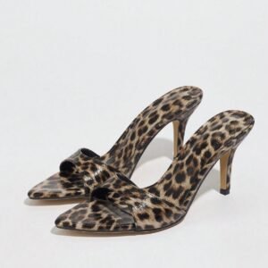 Women's stiletto heel high heel slippers