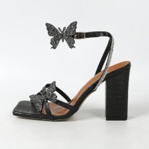 Women's block heel high heel sandals