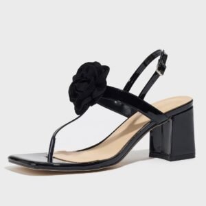 Women's block heel high heel sandals