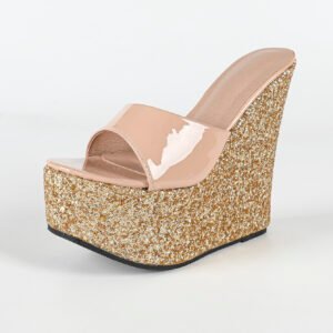 Women’s glitter Platform Wedge heel Sandals