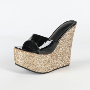 Women’s glitter Platform Wedge heel Sandals