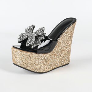 Women’s glitter Platform Wedge heel Sandals