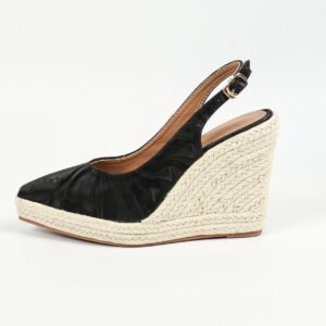 Women's espadrille buckle strap wedge heel sandals