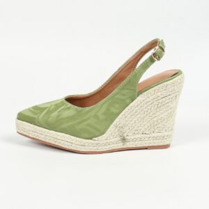 Women's espadrille buckle strap wedge heel sandals