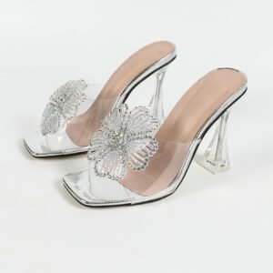 Women's block heel high heel sandals