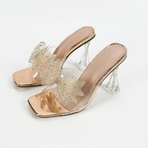 Women's block heel high heel sandals