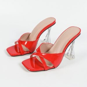 Women's block heel high heel sandals