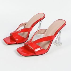 Women's block heel high heel sandals